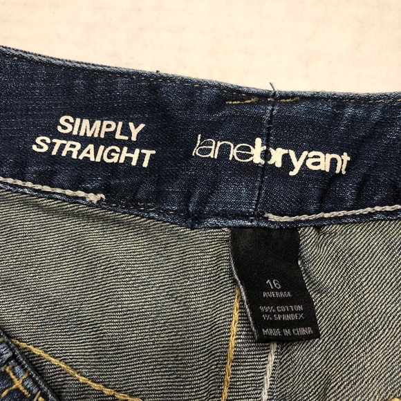 Lane Bryant Simply Straight Jeans 0620 - Picture 9 of 10